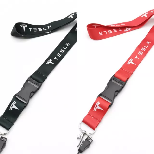 Tesla Lanyard Keyring keychain ID Key Card Holder Phone Strap UK Seller