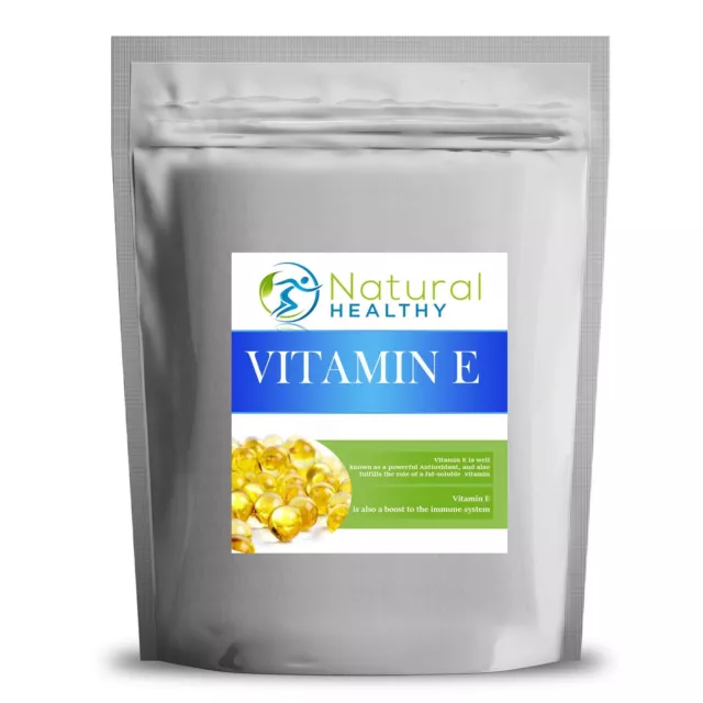 Vitamin E 60 Soft Gel Capsules - High Quality Powerful Antioxidant UK Supplement