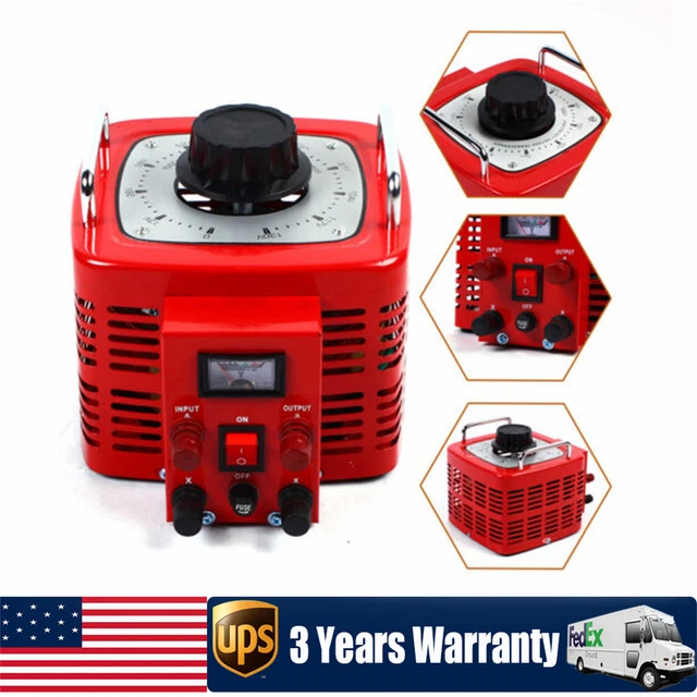 Variac Transformer Variable 3000VA AC Voltage Regulator Metered USA 0-130V 30A