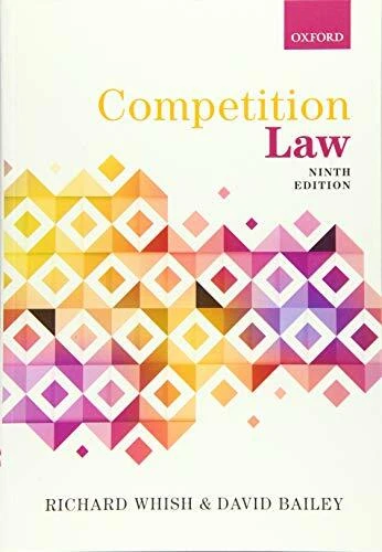 Competition Law by Bailey, David 0198779062 FREE Shipping