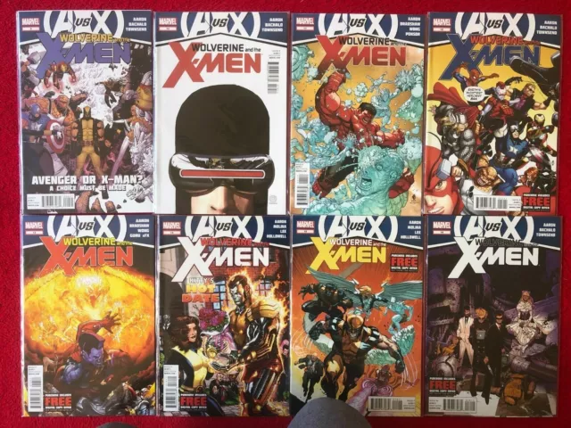 Uncanny Xmen  11 To 19  - A Vs X  - Avengers  Vs Xmen Set  / Marvel Comics