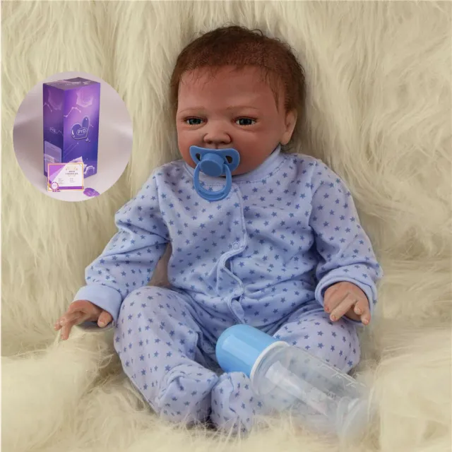 22" Handmade Realistic Reborn Baby Dolls Lifelike Real Newborn Boy Doll Gift UK