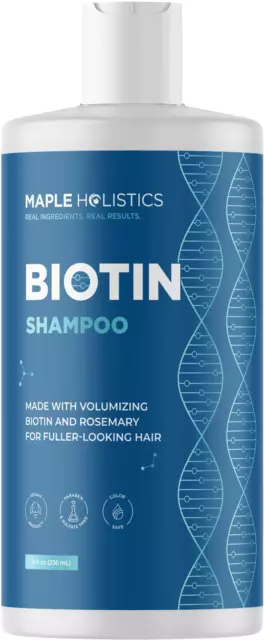 Rosemary and Biotin Shampoo for Thinning Hair - Vegan Volumizing Shampoo for Fin