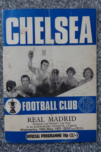 1971 European Cup Winners Cup FINAL CHELSEA v REAL MADRID    Chelsea Issue