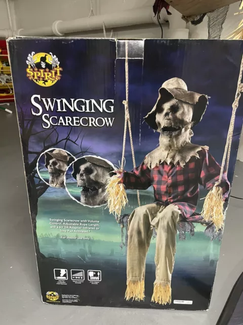 Spirit Halloween Swinging Scarecrow Halloween Animatronic 2