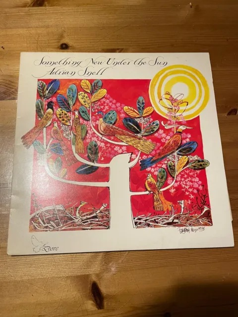 Adrian Snell - Something New Under The Sun.  1979 Uk Folk Rock.  Yellow Vinyl Lp