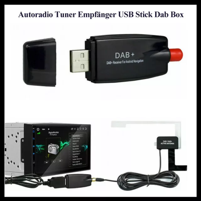 USB DAB+ Antenne USB Adapter Empfänger Autoradio GPS Empfänger DAB+Universal