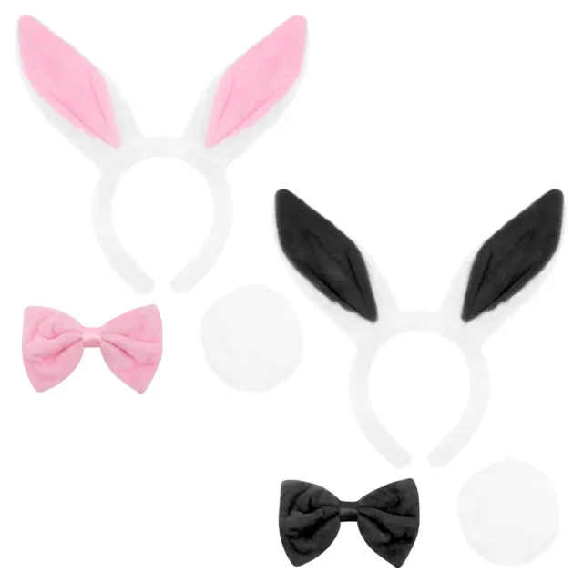 Bunny Rabbit Set Costume Headband Ears Nose Tail Book Day Easter Fancy Dress Lot