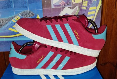 ADIDAS GAZELLE SIZE 10 claret and blue 