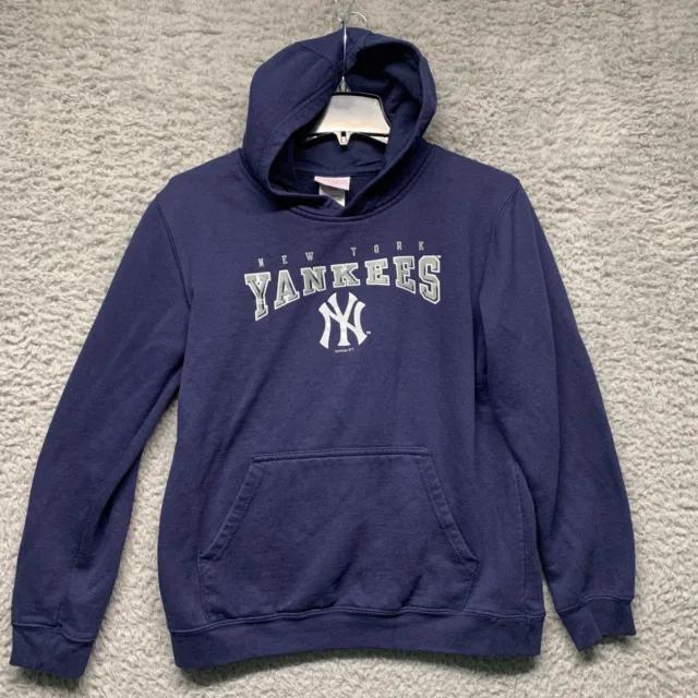Genuine Merchandise Mens Hoodie Jacket New York Yankees Blue Youth Size XL