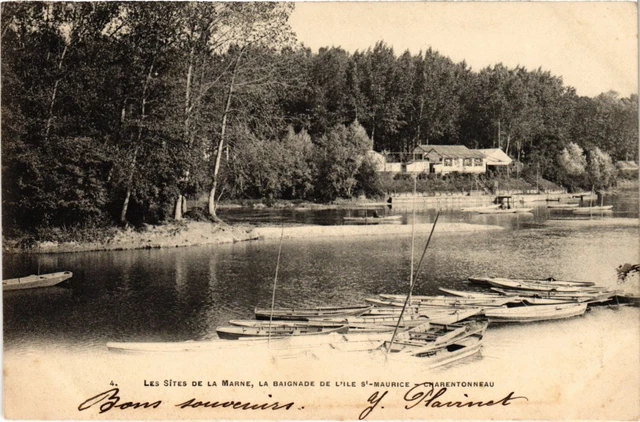 CPA La Baignade de l'Ile St Maurice-Charentonneau (1364156)