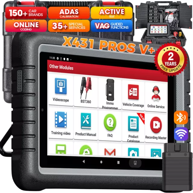 LAUNCH X431 PROS V+ PRO AUTO Diagnóstico OBD2 Escaneo Codificación ECU Español