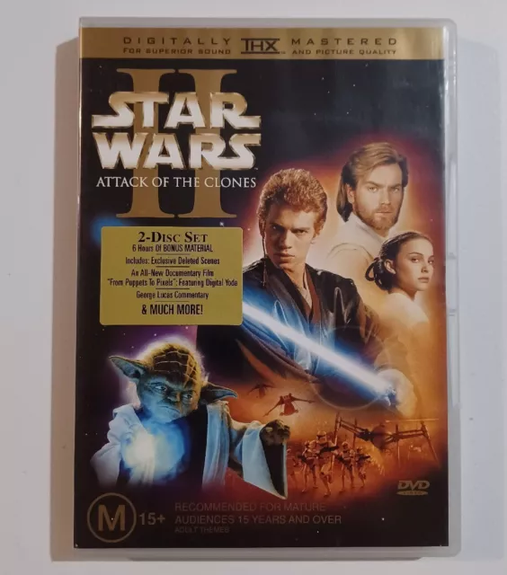 Star Wars - Episode II Attack Of The Clones (2001) DVD Region 4 GC Free Postage
