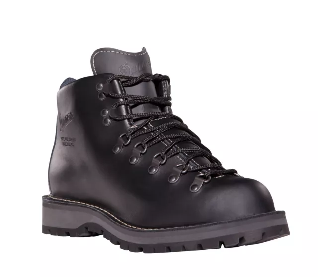 DANNER MOUNTAIN LIGHT II 5in Mens Black Leather USA Hiking Boots 30860 ...