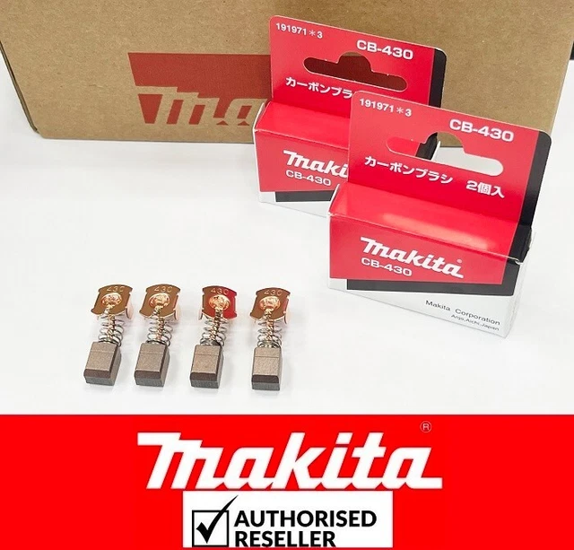 4 STCK. ORIGINAL Makita CB430 Kohlebürsten BHR240 BCS550 BSS500 BSS501 ...