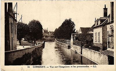 CPA corbigny-vue sur l' anguison and strolling (456627)