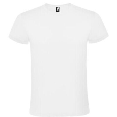 5 T-Shirt Uomo Maglietta da Lavoro Maglie Manica Corta Maglia Bianca 100% Cotone