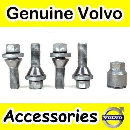 GENUINE VOLVO LOCKING / Lockable Wheel Nut Kit S60, S80, V70, XC90