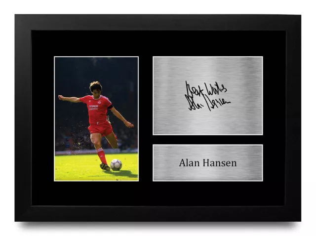 Alan Hansen Signed Gift Autograph Printed Picture for Liverpool Football Fan -A4