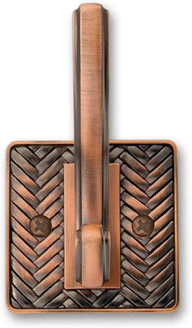 Amerelle Weave Hook in Antique Brass - Coat /  Hat / Towel Hanger