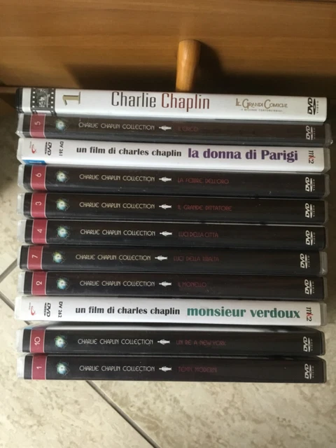 Lotto 11 Dvd Charles Chaplin Collezione Completa No Cofanetto Luci Monello Circo