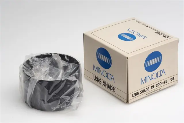 Minolta Lens Shade Hood F. Md 4.5/75-200mm W. Box (1709401376)