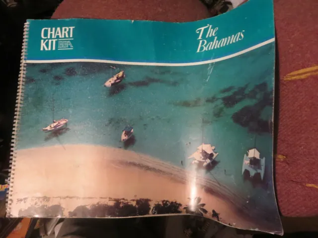 1979 Better Boating Chart Kit for sailing the BAHAMAS 66 pages 22 x 17