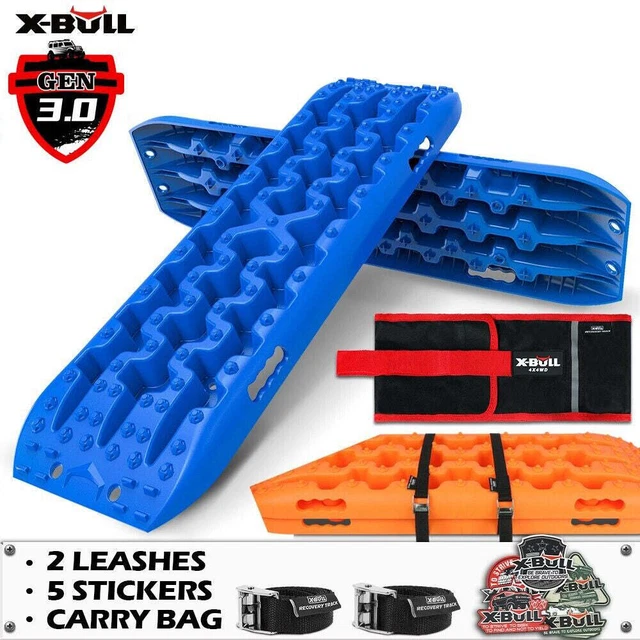 X-BULL Recovery tracks kit Boards 4WD strap mounting 4x4 Sand Snow Car qrange...