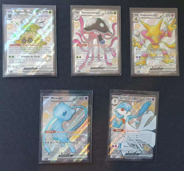 Lot 10 Cartes Pokemon Shiny Ex Destinées De Paldea EV4.5 NEUF