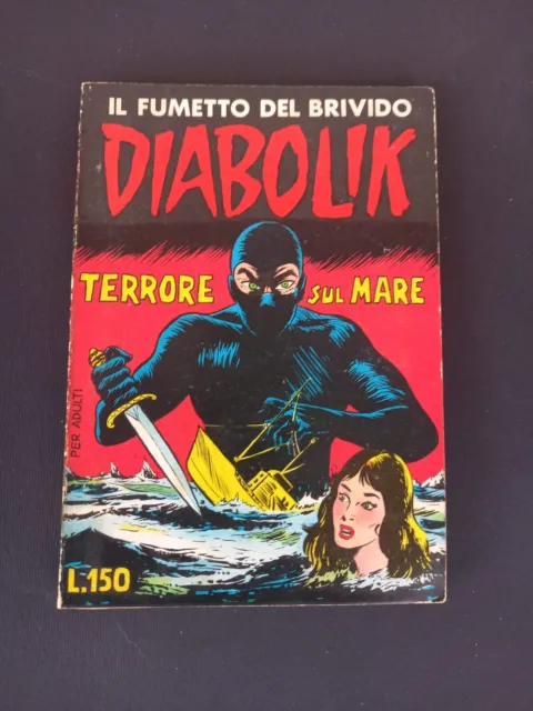 n.7 diabolik terrore sul mare prima serie sodip originale quasi edicola