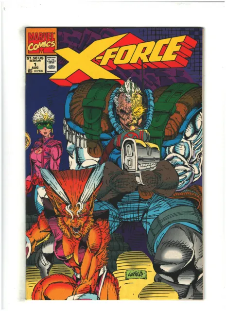 X-Force #1 VF/NM 9.0 Marvel Comics 1991 Unsealed W/O Card Rob Liefeld