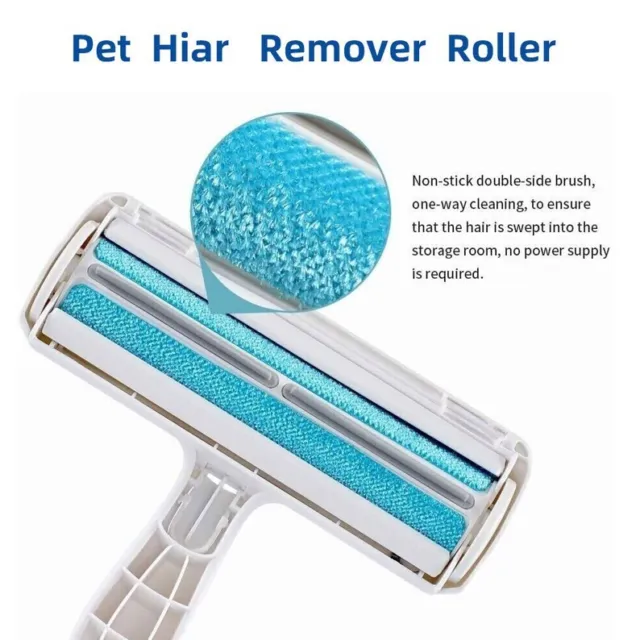 Pet Dog Cat Fur Lint Remover Roller Furniture Sofa Hair Removal Cleaning Brush