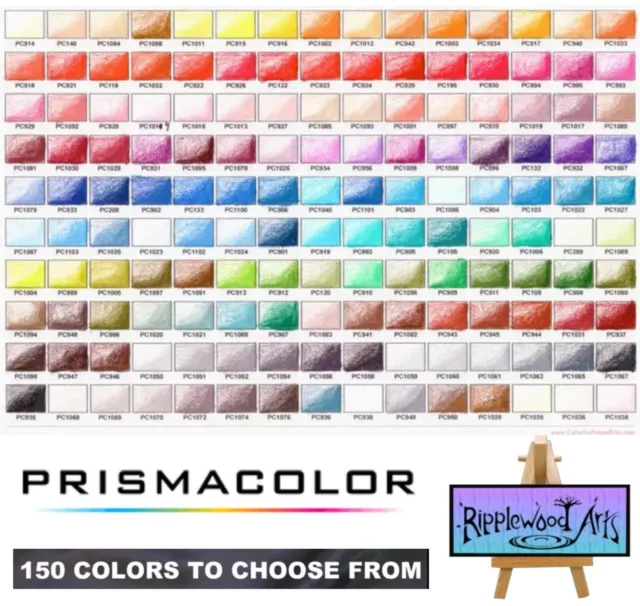 Prismacolor Premier, High Pigment, Soft Artist's Coloured Pencils in 150 Colours