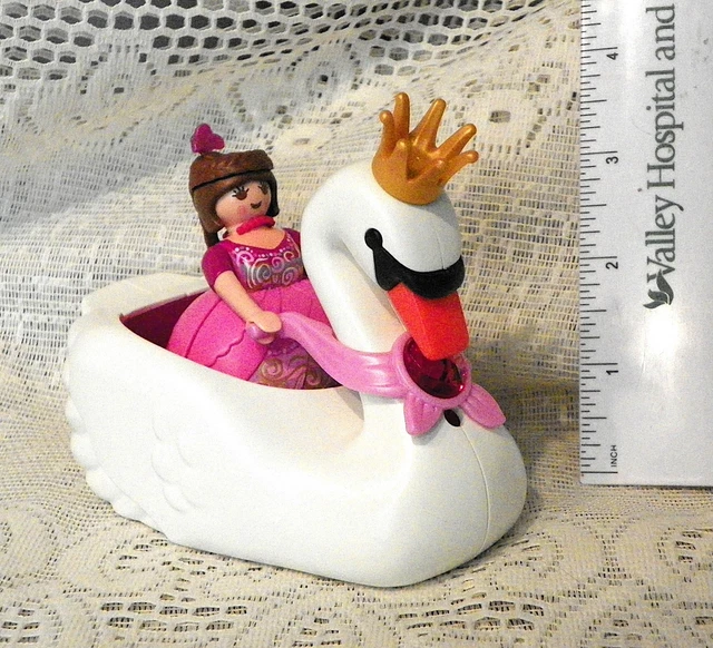 PLAYMOBIL 5476 PRINCESA en Barco Cisne MUY LINDO Completo pero