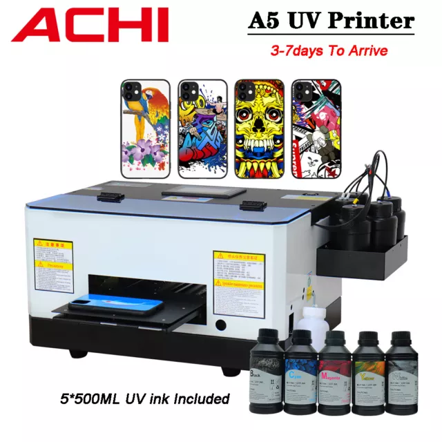 A5 UV Flatbed Printer UV Printers For Phone Case UV Inkjet Printer With UV Ink