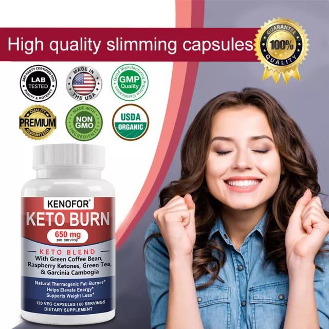 KETO BURN 650 mg - Helps increase energy and support weight loss