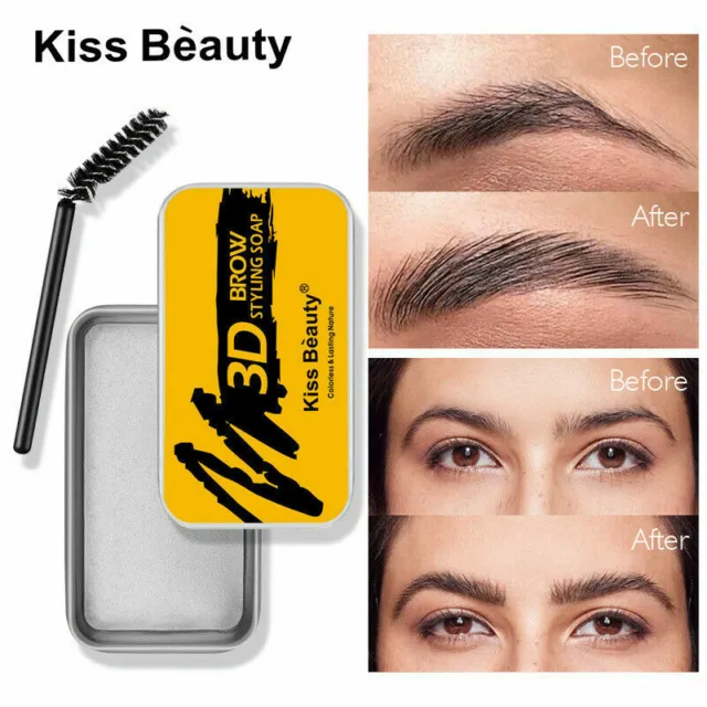 3D Eyebrow Shaping Soap Long Lasting Eye Brow Makeup Styling Gel  Wax with Brush