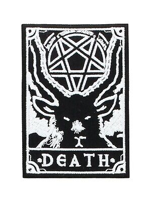 Aufnäher Baphomet Pentagramm black metal satan luzifer 666 lavey pagan WGT patch 