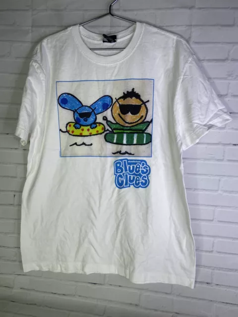Dumbgood Nickelodeon Blues Clues 90s Crew Logo Graphic Print T-Shirt Mens Size S Dumbgood Nickelodeon Blues Clues 90s Crew Logo Graphic Print T-Shirt Mens Size S