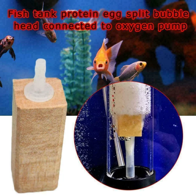 Wooden Air-Stone Diffuser Marine Aquarium Air-BUBBLES L0Z 0 O5Y6 Fish Wood I9B5
