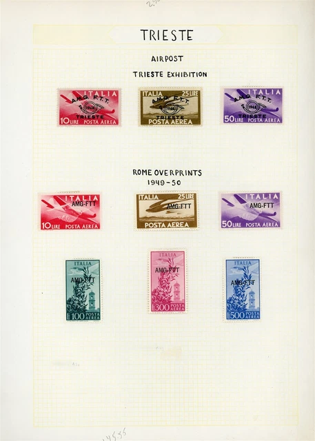 AMG-FTT TRIESTE Album Page Lot #32 - AIR POST - SEE SCAN - $$$