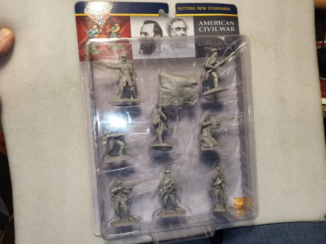 Sealed Conte Gray Civil War Confederate Infantry Figures 54mm