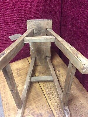Hungarian Style Wooden Rustic Antique Stool 5