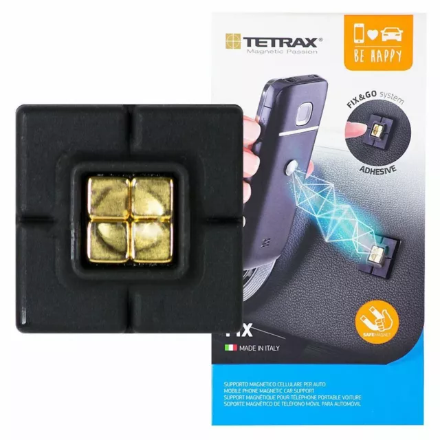 Sistema De Fijación Chip TETRAX Fix Negro Para Coche