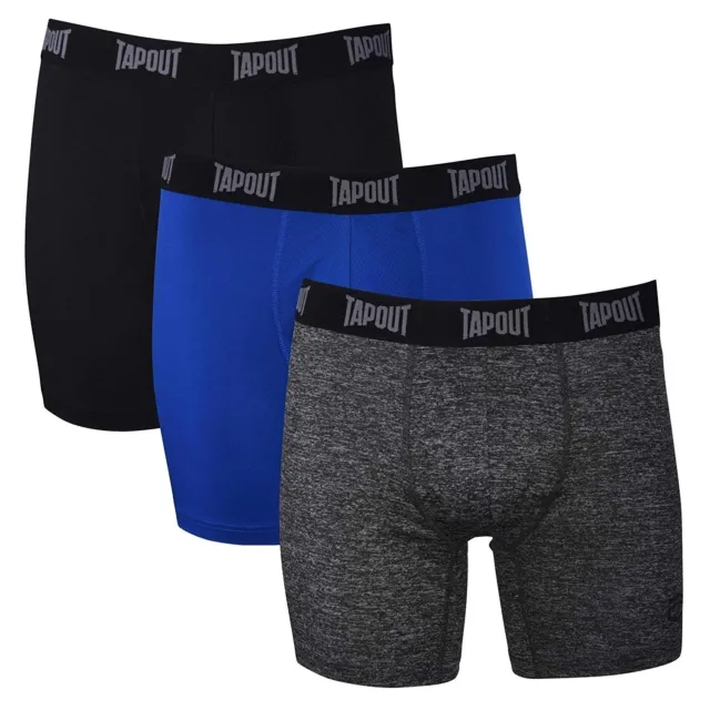TONY HAWK Mens Athletic Underwear - 6-Pack Cotton Stretch Boxer