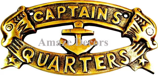 Nautical Door Signs - Solid Brass - Poop Deck, Head, Rum Locker, Captains  Bar