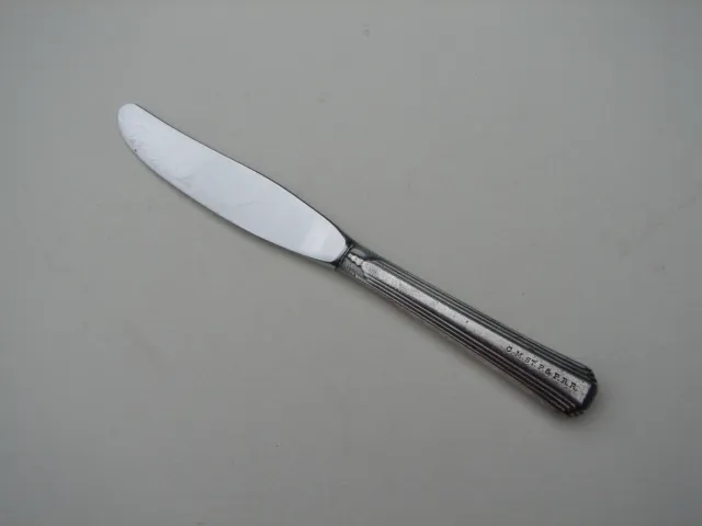 Scarce CMStP&P Milwaukee Railroad Silver Butter Knife Short Blade Hollow Handle