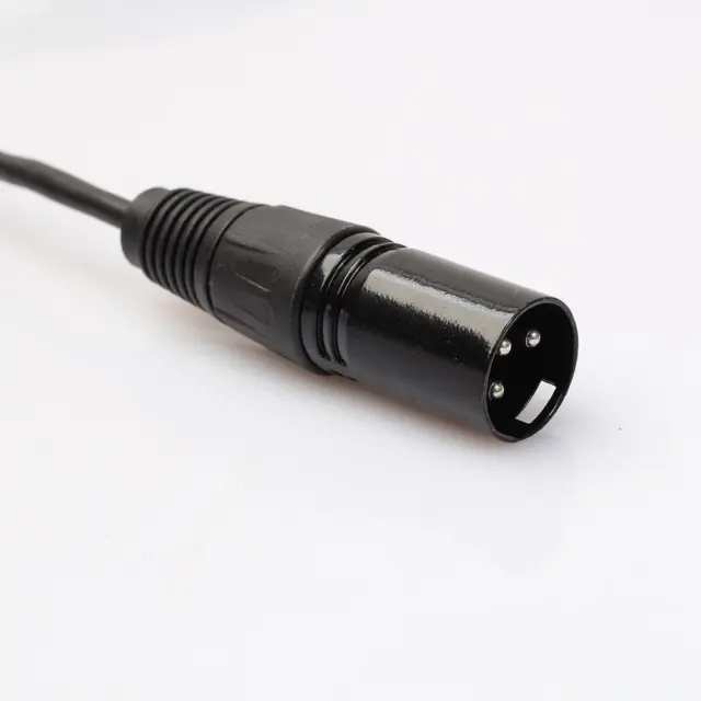 3P XLR Female Jack to Dual 2 Male Plug Y Splitter Cable Adaptor Cord 1Ft DE 3