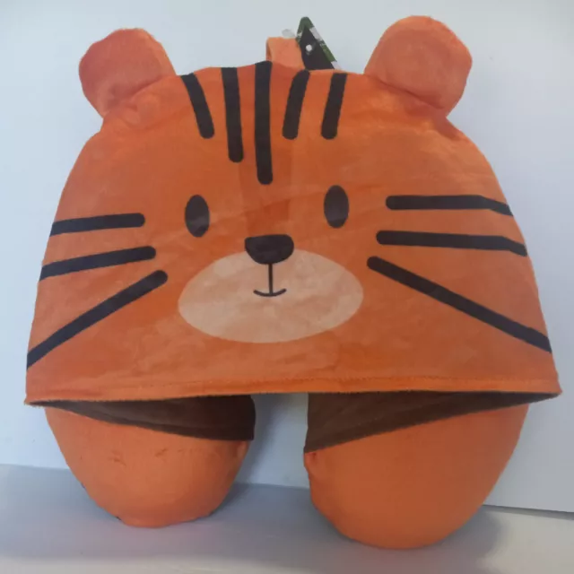 Kids Travel Memory Foam Hooded Neck Pillow, Tiger ages 3+ VIGGIO BAMBINO