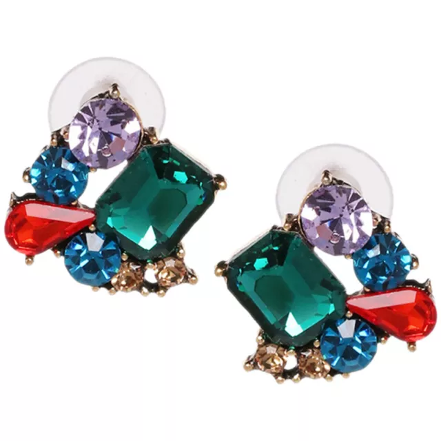Women's Rhinestone Stud Earrings for Prom Jewelry (1 Pair)-DS